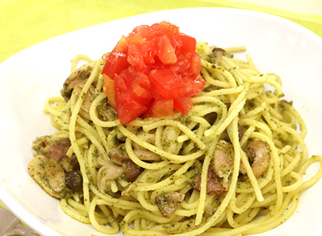 ジェノベーゼのパスタ