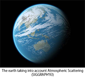 The earth taking into account Atmospheric Scattering(SIGGRAPH'93)